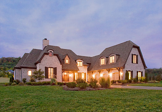 exterior custom home - Franklin, TN